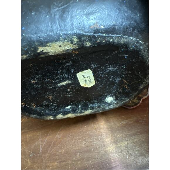 Rare Turkey Leather Wrapped Casa Bento Vino Rosso Decanter Italy - Picture 7 of 7